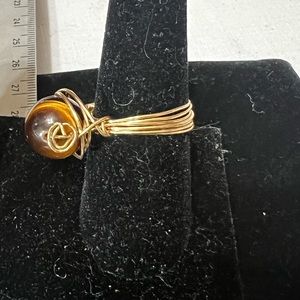 New hand twisted wire wrapped ring